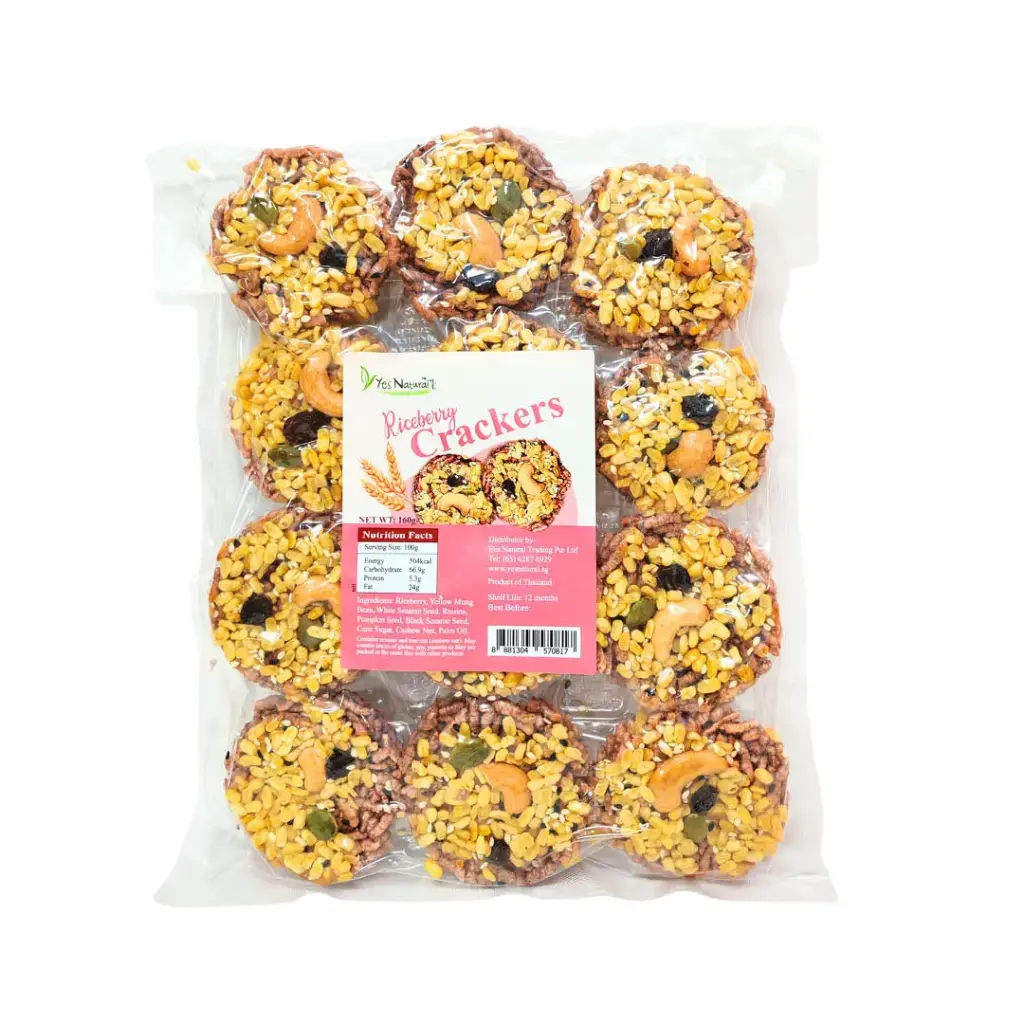 [YES NATURAL] Riceberry Crackers (160g)