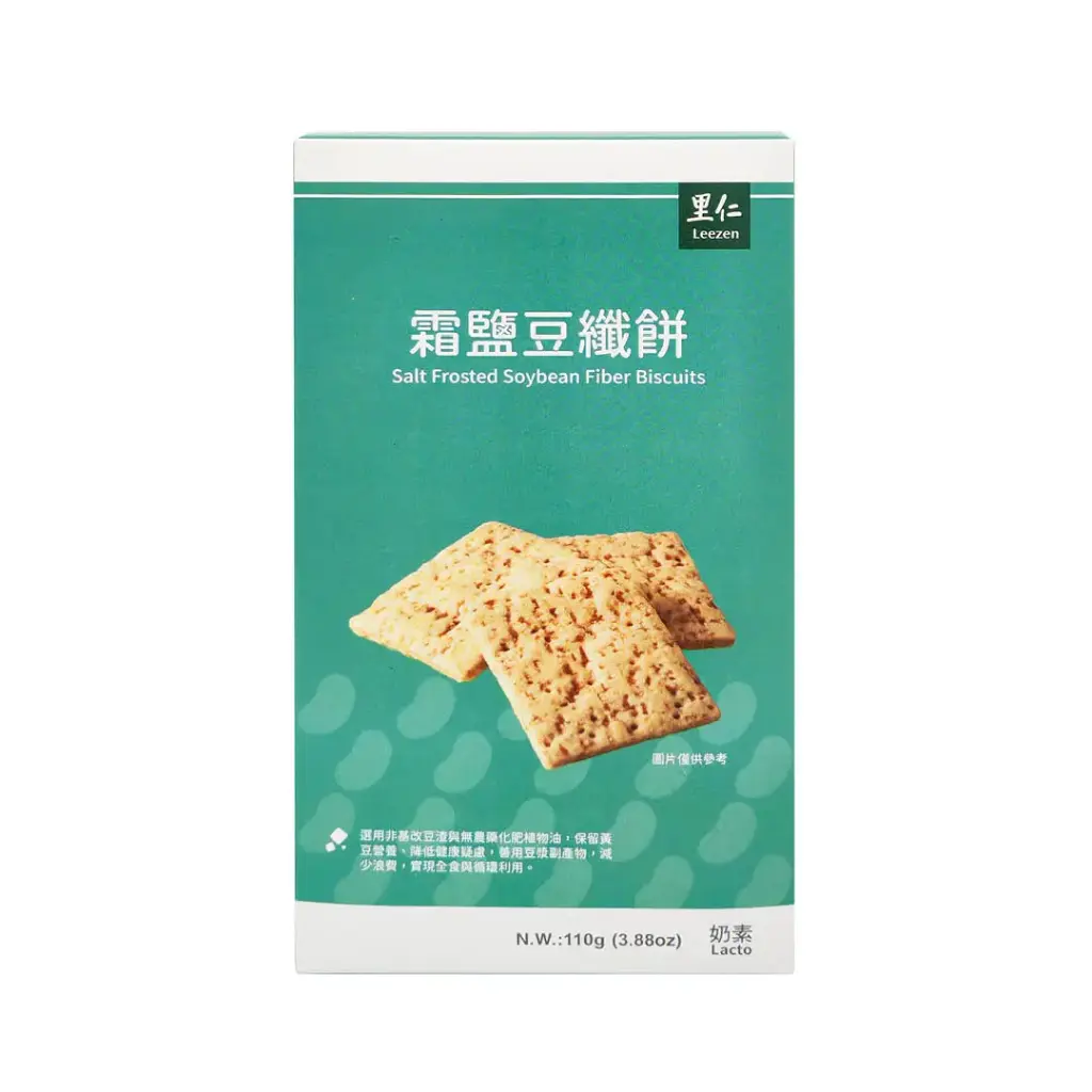 [LEEZEN] Salt Frosted Soybean Fiber Biscuits (110g)