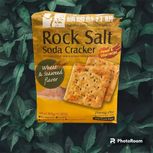 [SNC-BIS-GDIS-365G-1008] [ZHENG-ZHE] Rock Salt Soda Cracker Wheat & Seaweed (365g)