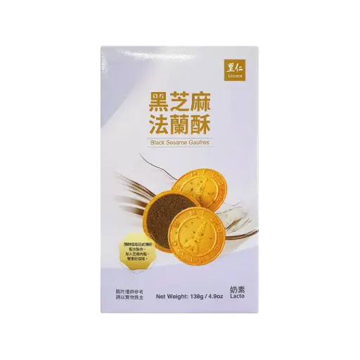 [SNC-BIS-GDIS-138G-969] [LEEZEN] Black Sesame Gaufres (11.5g x 12 pkt)